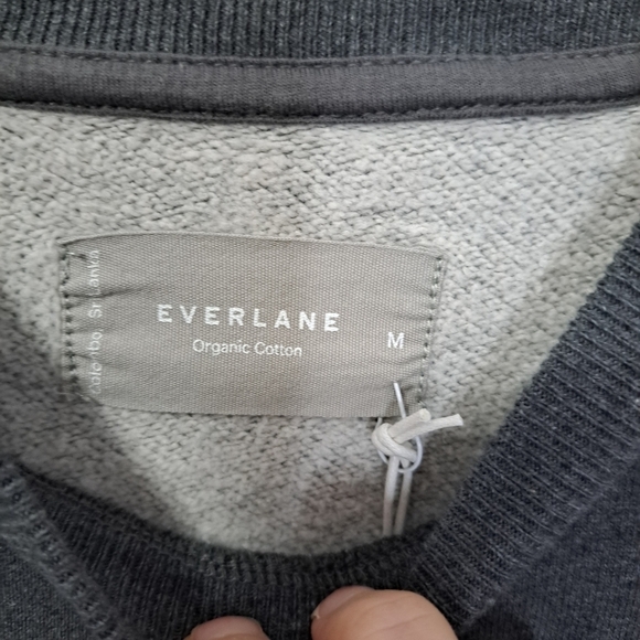Everlane the track crewneck sweatshirt grey  medium NWT - Picture 4 of 6
